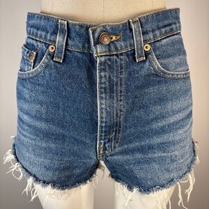 ❤️ Vintage Levi's 517 Distressed Denim Blue Shorts 30